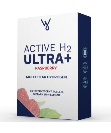Purative Active H2 Ultra+ Hydrogen Water Tablet Natural Raspberry. Supports Overall Well-Being with Benefits of Molecular Hydrogen 60 Servings