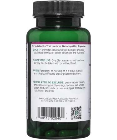 Vitanica Uplift Mood and Emotional Support Vegan 60 Capsules Uplift 60 Count (Pack of 1) - Buy Online on GoSupps.com