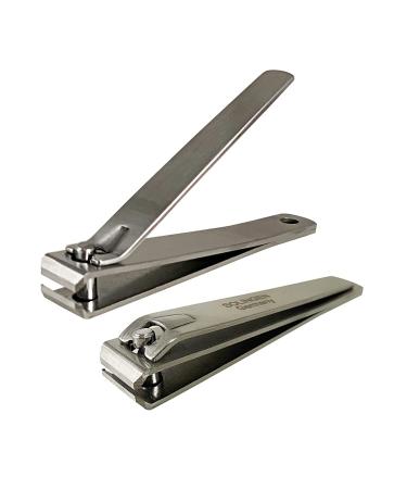 YNR Straight Large Nail Clippers - 80mm Heavy Duty Stainless Steel Sharpest Thick Toenail Fingernail Cutter for Men and Women