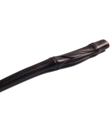 HOLLIHI 2 Pieces Handmade Ebony Wood Carved Hair Decor Sticks Shawl Pins Picks Pics Forks for Women Girls Hair Updo Making Accessory 18cm Bamboo Virtue - Buy Online on GoSupps.com