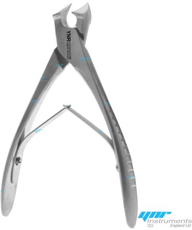Toenail Clippers by YNR Instruments England Podiatry Tool German Forged Cantilever Head Cutter Nail Nippers to Cut Thick Toe Nails - Hospital Grade - 13cm - Spring - Buy Online on GoSupps.com