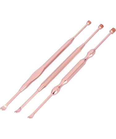 3pcs Stainless Steel Earwax Removal Kit | Double Ended Ear Pick Tools for Ear Care - Buy Online on GoSupps.com