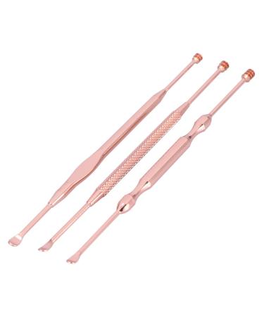 Ear Cleaning Tool Double Ended Ear Care Ear Pick Spoon Set Stainless Steel Multifunction Portable Earwax Removal for Children Adult