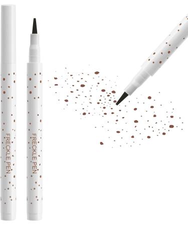 LOPHE Natural lifelike freckles pen easy to color and waterproof freckles makeup pen soft and longlasting freckles pen for effortless sunkissed makeup fine felt tip designB Chestnut - Buy Online on GoSupps.com