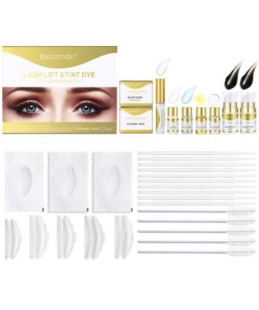 Eyelash Lift and Tint Kit - Professional Long Lasting Lash Perm Kit and Color Set - Suitable for Salon & Home Use