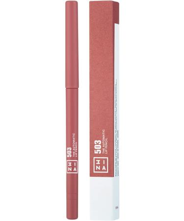 3INA Makeup Automatic Lip Pencil 503 - Nude Lip Liner with Sharpener and Brush - Buy Online on GoSupps.com