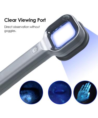 Funfob 1 Piece Woods Lamp Skin Analyzer Portable Facial Salon Beauty Analyzer UV Lamp Wood Dermatology for Analyzing Testing - Buy Online on GoSupps.com