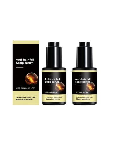 S rum anti-chute pour le cuir chevelu huile r g n rante pour les cheveux formul l'huile de racine de gingembre convient pour paissir pr venir la calvitie et r parer les follicules pileux 2Pcs