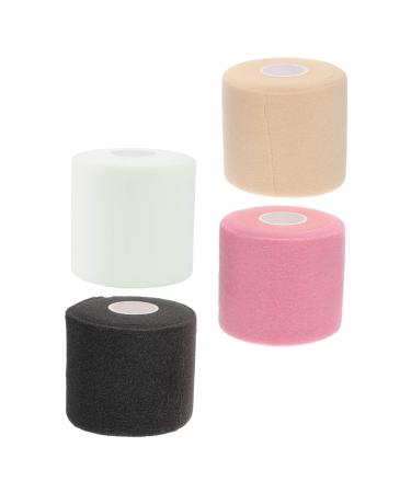 GLEAVI 4 Rolls Skin Sponge Membrane Ankle Tape Football Stretchy Athletic Tape Elastic Wrap Sports Injury Tapes Pre- Wrap Sports Tape Racket Fitness Elasticity Bubble Film