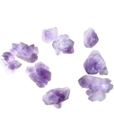 Amethyst Rough Stone 12pcs Natural Raw Amethyst Stone Quartz Purple Crystal Cluster Stones Specimen Home Decor Crafts Decoration Ornament