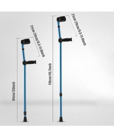 Forearm Crutch Portable Folding Walking Crutch for Adult Adjustable Telescopic Underarm Cane Crutch for Seniors Disabled Elderly Blue Lucky Star Selfless dedication - Buy Online on GoSupps.com