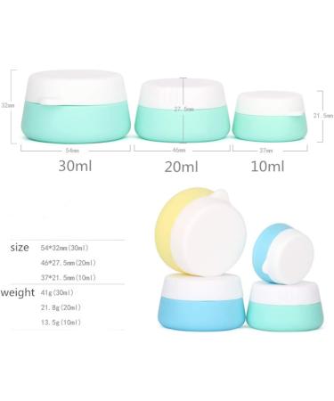 SONGLELA Silicone Cosmetics Container Set - TSA Approved 3x10ml Leakage-Proof Cream Bottles for Travel Outdoor & Fitness - Buy Online on GoSupps.com