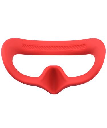 HeiyRC Silicone Eye Pad for DJI AVATA Goggles 2 Face Cushion Cover Sweat-Proof Non-Slip Washable Face Padding Accessories(Red)