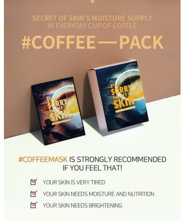 I'M SORRY FOR MY SKIN Jelly Face Mask - Hydrating Korean Skincare Set | 10-Pack Coffee Brightening Masks | Self-Care Gifts for Women & Teacher Appreciation - Buy Online on GoSupps.com