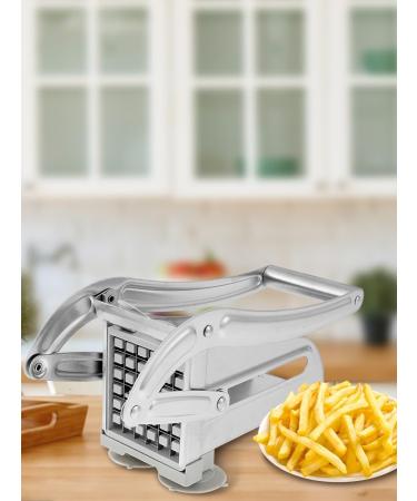 VO French Fry Cutter Stainless Steel Potato Chipper Fast Cutting Potato Chip Cutter with 36/46 Holes Blades Manual Food Slicer Dicer Multifunction Vegetable Fruit Chipper for Potato Onion QQIKUUF - Buy Online on GoSupps.com