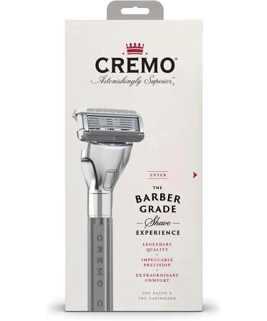 CREMO Barber Grade Razor for Men - Extra Refill Blade & Original Shaving Foam (177ml) | Reduce Irritation Premium Shaving Set - Buy Online on GoSupps.com