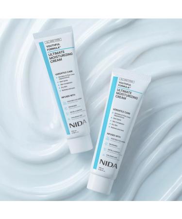 NIDA Youthful Formula Ultimate Moisturizing Cream | Centella Asiatica Niacinamide Hyaluronic Acid Collagen | Wrinkles Fine Lines Dark Spots Dry Skin Redness | 3.38 fl. oz. 100ml (New Formula) Updated Formula - Buy Online on GoSupps.com