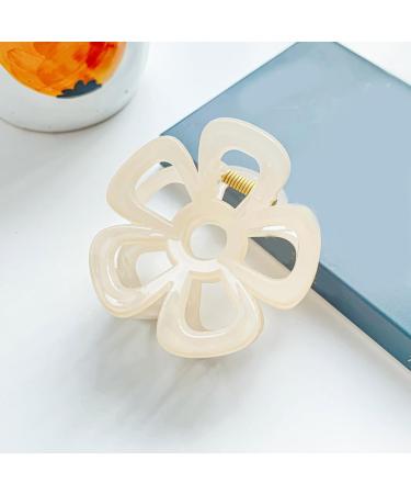 XIAHIOPT Large Jelly Flower Hair Claw Clips Hollow Hair Jaw Clip Flower Hair Catch Barrettes Ponytail Holder Hair Props Light blue - Buy Online on GoSupps.com