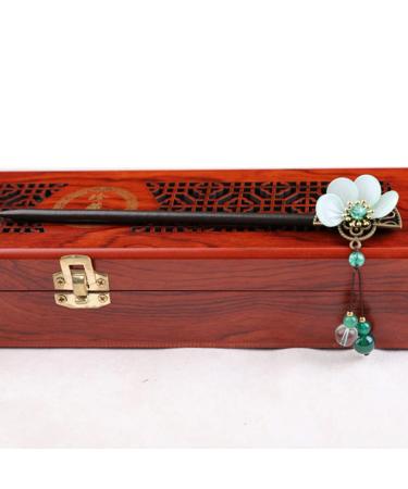 Solustre Vintage Chinese & Japanese Hairsticks - Floral Wood Hairpins & Opal Clips for Women | Perfect Mother's Day Gift - Buy Online on GoSupps.com
