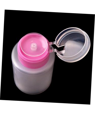 FRCOLOR Pressing Bottle liquid containers clear polish clear pink polish Polish Remover Container Push Down Container polish Pressing Storage Empty Empty Bottle - Buy Online on GoSupps.com