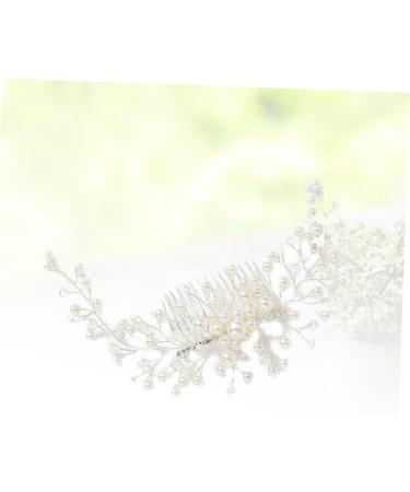 FRCOLOR Bridal Pearl Hair Comb Flower Decorations Teasing Combs for Women Inserted Hair Comb Wedding Hair Clip Jeweled Headband Wedding Hair Accessories for Women Miss Decorate Delicate - Buy Online on GoSupps.com