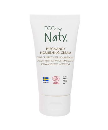 Eco by Naty Pregnancy Nourishing Cream 100% Plant-Derived Ingredients with 0% Perfume Hypoallergenic and Dermatologically Tested 50 ml Tube Pregnancy Nourshing Cream