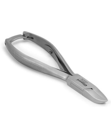 Nail Clippers for Men with Thick or Ingrown Toenails Blizzard Podiatrist Toenail Clipper Set German Forged 5.5 inch Heavy Duty Nail Cutter Concave Head Chequered Handles - Hospital Grade 14.5cm - Concave - Chequered