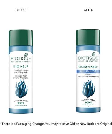 Biotique Kelp Fresh Growth Protein Shampoo for Fine and Thinning Hair 120ml - Buy Online on GoSupps.com