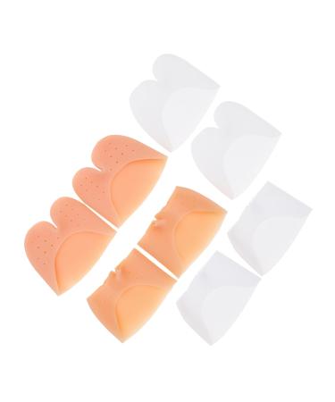 NOLITOY 4 Pairs Toe Cover Protectors Women Corn Removers for Toes Anti-wear Tools Forefoot Cushion Cap Skid-Resistance Pads Toe Protective Sleeve Foot Toe Cushion Thicken Plug