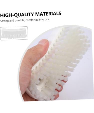 PLAFOPE Nail Brush Fingernail Clean Handle Fingernail Scrubber Finger Nail Scrubber Nail Scrubbing Brush Cleaning Brush Shoes Cleaner Shoe Cleaner White Food Grade Polyester Cleaning Ball 11.5x5cm White - Buy Online on GoSupps.com
