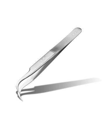 Eyelash tweezers volume technique - for eyelash extension with individual eyelashes - original VETUS ST-15 - curved - length 120mm