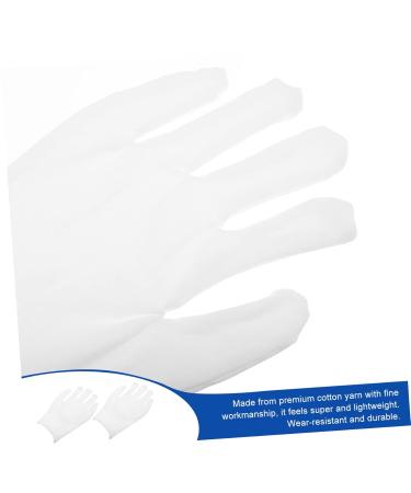 Uonlytech 12pairs Gloves Christmas Santa Costume Paraffin Wax Mittens Paraffin Wax Liners Santa Cosplay Costume Wax Bath Mittens Work Glove Washable Labor Protection Cotton White Cotton Yarn - Buy Online on GoSupps.com