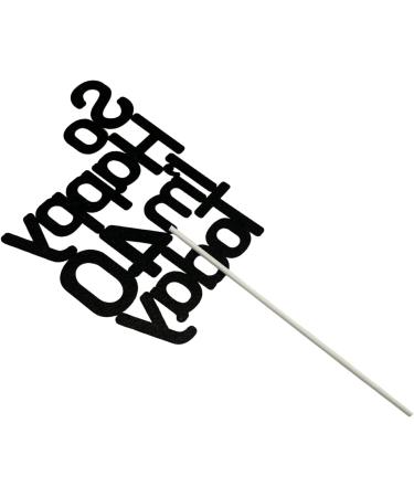 So Happy I'm 40 Today!40 Birthday Cake Toppers-Black Glitter Funny 40th Cake Topper for Men Forty Cake Topper For Women 40th birthday decorations - Buy Online on GoSupps.com