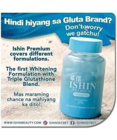 Ishin Premium Glutathione Plus Food Supplement 60 Capsules - Buy Online on GoSupps.com