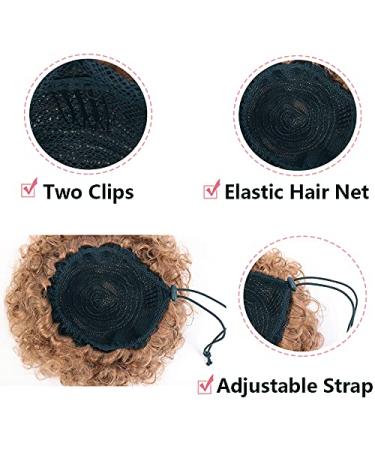 Synthetic Puff Hair Bun | Kinky Curly Drawstring Afro Chignon | Hair Extensions & Ponytail Clips - 1BT299 - Buy Online on GoSupps.com