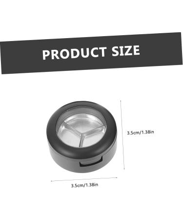 BIUDECO 8 Pcs Eye Shadow Box Cosmetic Cases for Traveling Makeup Blush Makeup Eyeshadow Black Plastic - Buy Online on GoSupps.com