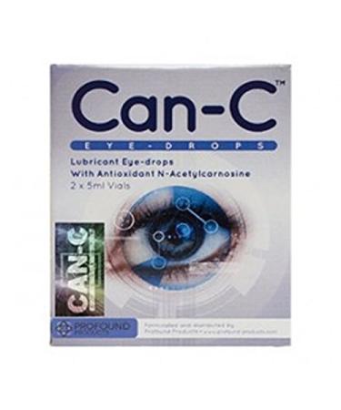 Can-C (N.A.C.) Eye Drops Lubricant eyedrops with antioxidant n-acetylcarnosine. 2 Vials of 5 ml