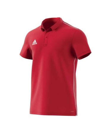 adidas Kids Core 18 Polo Shirt Power Red/White 116 - Buy Online on GoSupps.com