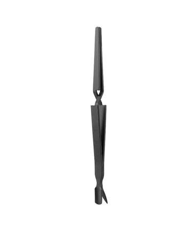 C Curve Cuticle Remover Nipper Shaping Tweezers Tool Pinching Professional Nail Pincher(Black)