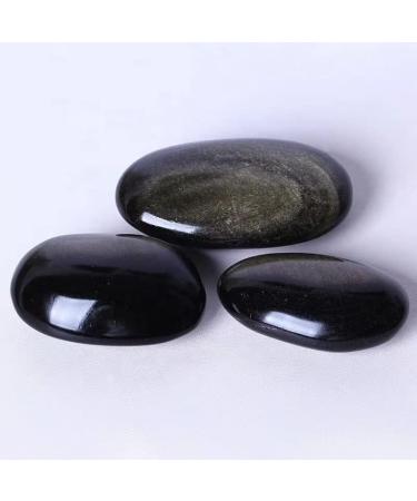 FUFIZU Wholesale Gems Golden Obsidian Palm 100G-135G Natural Oval for Decoration 1PC PINGJIUYIN - Buy Online on GoSupps.com