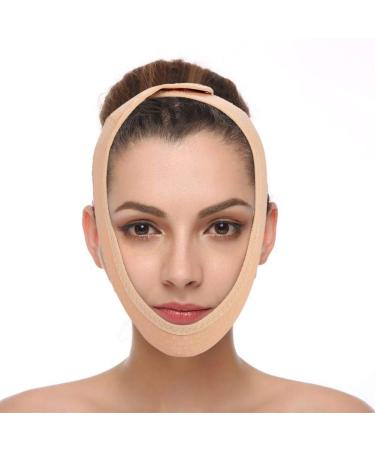 Anti Wrinkle Face Slimming Mask Lift V Face Line Slim up Belt Anti-Aging & Face Breathable Compression Chin Bandag(M)
