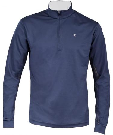HORZE Dorian Men's Long Sleeve Technical Sun Shirt - Peacoat Dark Blue/White - Size Medium - Buy Online on GoSupps.com