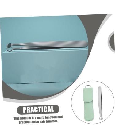 NOLITOY Stainless Steel Nose Hair Clip & Trimmer - Precision Slant Tweezer & Trimming Tool for Small Nose Hair - Portable & Durable - 9.9x1cm Green - Buy Online on GoSupps.com