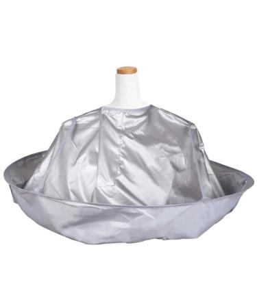 Hair Cape Wrap for Salon & Barber - Silver Hairdressing Umbrella Cloak for Adults - Buy Online on GoSupps.com