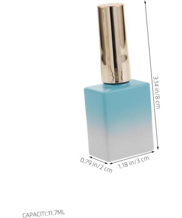  SHERCHPRY SHERCHPRY 8 Piece Refillable Manicure Bottles with Integrated Brush Nail Polish Bottles in Stylish Gradient Blue for Precise Application Travel Use - Buy Online on GoSupps.com