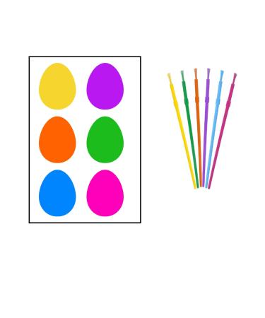 10 x edible PYO Cookie Easter PAINT Palettes - Individually packaged WITH brushes PAINT YOUR OWN