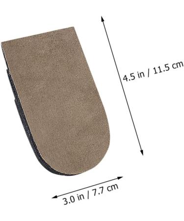 Buy NOLITOY Height Increase Pads Unisex Invisible Heel Inserts for Shoes | Comfortable EVA Half Pads for Men & Women - Brown 11.5x7.7cm - Buy Online on GoSupps.com