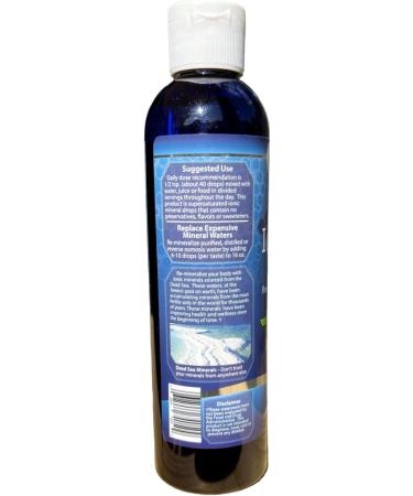 IonicMin - 73+ Purified Ionic Minerals from The Dead Sea | High Electrolyte, Low Sodium, Low Sulfate | Mineral Supplements - 8 fl. oz - Buy Online on GoSupps.com