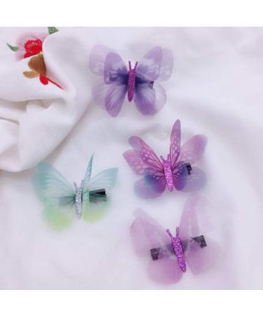 Minkissy Butterfly Hair Clips Colorful Butterfly Barrettes Headwear Hair Accessory for Girls 16pcs - Buy Online on GoSupps.com