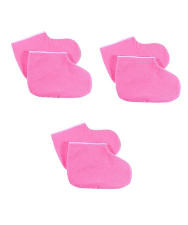 FRCOLOR 3pi ces Mitts Pour Mains Cire Couverture Thermique Isol e Ensemble De Soins Pour Mains Bain De Paraffine Couleur Rose mediumx3pcs rosex3pcs